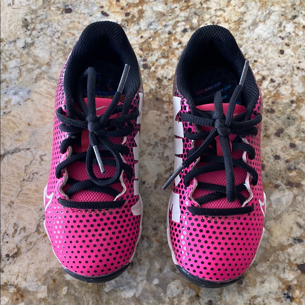 Nike Pink and Black Sneakers with Breathable Mesh